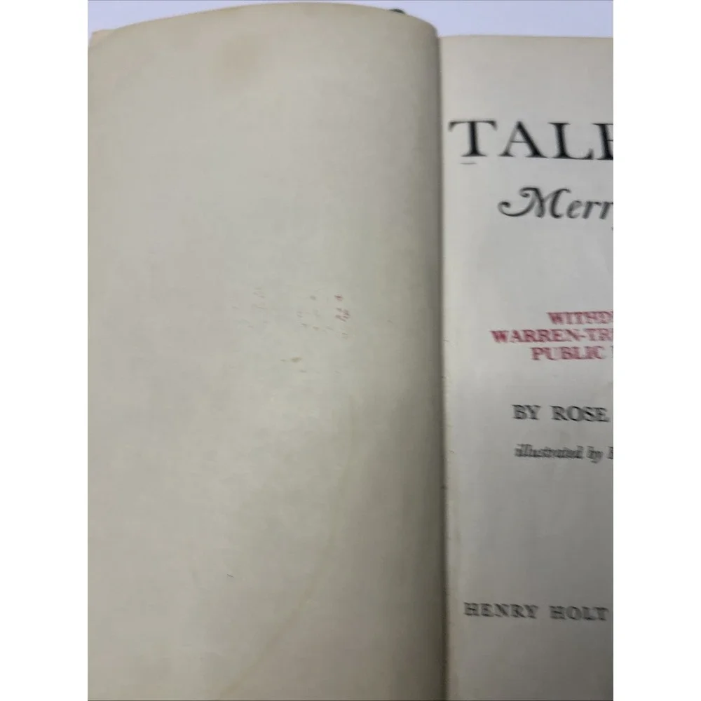 Kurt Werth TALES MERRY AND WISE Italian folk tales, Rose Laura Mincieli 1958 1st